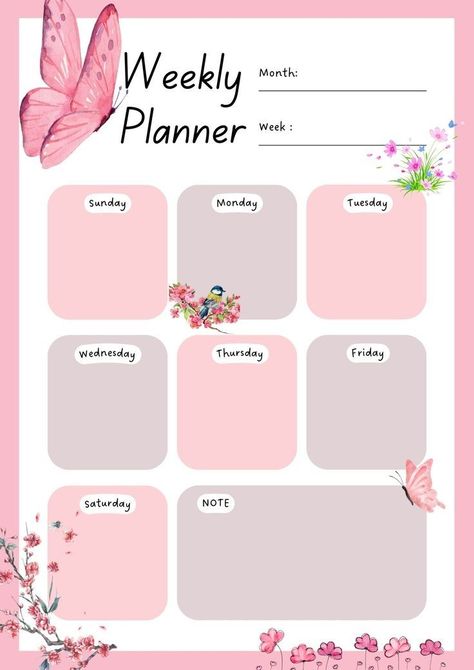 Good Notes Daily Planner, Ipad Things, Weekly Planner Print, Notes Templates, Weekly Planner Free Printable, Study Planner Printable, Weekly Planner Free, Digital Notes, Writing Paper Printable Stationery