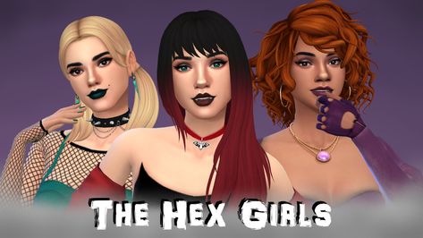 Sims 4 Scooby Doo Cc, The Sims 4 Cc Starfire, Hex Girls Scooby Doo, Sims 4 Fairies Vs Witches, Thorn Hex Girl, Hex Girls, Sims 4 Cas, Sims 4 Mods, Sims Cc