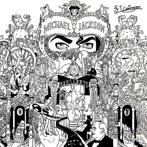 Michael Jackson's Dangerous album cover ... The most incredible artwork for a music album, to color !, From the gallery : Unclassifiable Coloring Rocks, Michael Jackson Dangerous, Michael Jackson Art, Detailed Coloring Pages, Adult Colouring Pages, Music Coloring, Printable Adult Coloring Pages, Printable Coloring Book, Free Coloring Pages