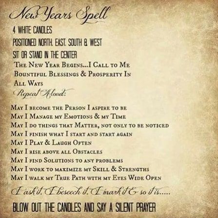 1,565 Likes, 24 Comments - Gypsy Witch (@gypsywitch72) on Instagram: “With the New Year fastly approaching, here is a good spell to celebrate it and bring everything…” New Years Magic Spells, Spells For New Years Eve, Banishing Spell Person Chant, Full Moon Love Spell Chant, Smudging Crystals, Witchcraft Diy, Witchy Candles, Tarot Spells Candle Magic, Wiccan Rituals