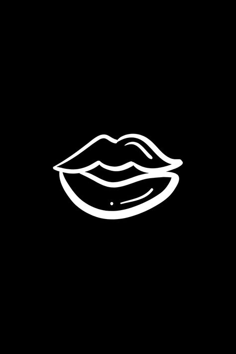 Lips Neon Sign, White Lips, Black Aesthetic, Neon Sign, Phone Wallpaper, Neon Signs, Lips, Neon, Signs