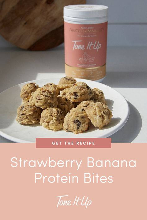 Banana Protein Bites, Protein Bites Recipe, Summer Eats, Clean Protein, Banana Protein, Protein Bites, Summer Eating, On The Go Snacks, Summer Snacks