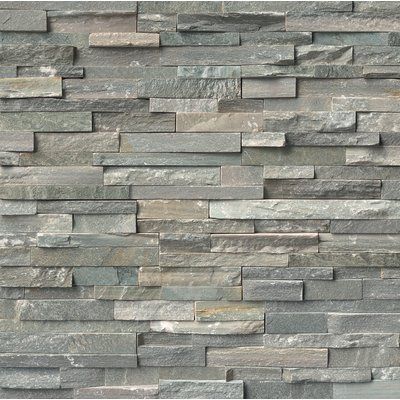 Ledger Stone, Stacked Stone Panels, Sierra Blue, Slate Wall Tiles, Stone Accent Walls, Slate Wall, Stone Panels, Corner Wall, Stacked Stone