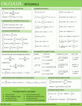 RS Calculus Integrals Calculus 2, Ap Calculus Ab, Ap Calculus, Math Sheets, Math Notes, Engineering Tools, Physics And Mathematics, Math Help, Math Formulas