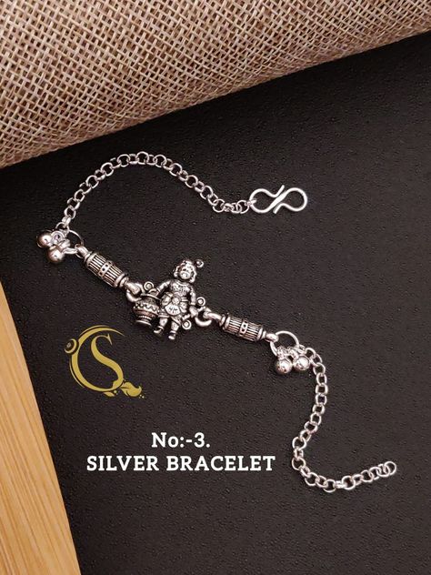 Silver Rakhi, Silver Anklets Designs, Rakhi Design, Anklet Designs, Bracelets Silver, Jewelry Bracelets Silver, Dashboard Design, Life Hacks For School, Silver Anklets