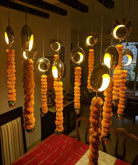 Top Diwali Decor Ideas From The Best In The Business • One Brick At A Time Diwali Props, Diwali Party Decorations At Home, Diwali Decoration Lights, Diwali Decor Ideas, Saree Ceremony, Diwali Lantern, Diya Decoration Ideas, Diwali Diya Decoration, Diwali Decorations At Home