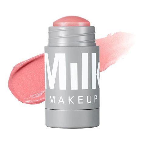 Lip + Cheek Cream Blush Stick - MILK MAKEUP | Sephora Milk Makeup Holographic Stick, Milk Makeup Cooling Water, Milk Makeup Sephora, Milk Blush, Holographic Highlighter, Lip Salve, Cream Blush Stick, Hydrating Makeup, Makeup Sephora