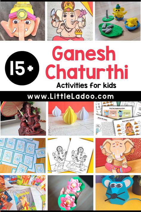 Ganesh Chaturthi Activities for kids Ganesha Craft For Preschoolers, Ganesh Chaturthi Activity For Kids, Christmas Cards Handmade Diy, Activities To Do With Kids, Tissue Paper Roll, Fun Group Games, Festival Theme, Language Activities, Ganesh Chaturthi