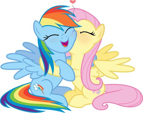 Fluttershy Rainbow Dash, Mlp Ships, Desenhos Gravity Falls, Mlp Equestria Girls, My Little Pony Characters, Mlp Pony, Eyes Closed, Mlp My Little Pony, Friendship Is Magic