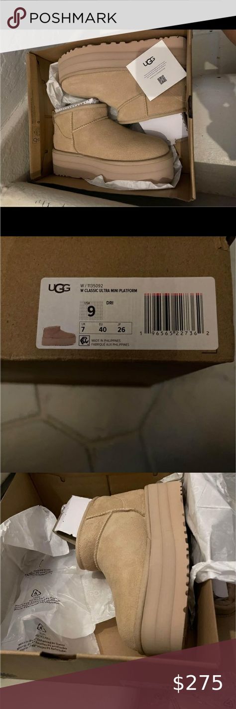 Classic Ultra Mini Platform Driftwood Ugg Shoes, Something New, Closet, Color