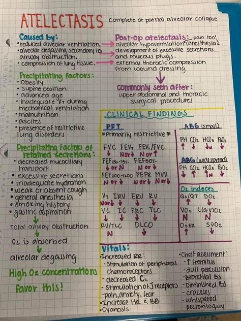 Respiratory Disorders Nursing, Nurse Study Notes Respiratory, Oxygenation And Perfusion Nursing, Respiratory Pharmacology Cheat Sheets, Atelectasis Nursing, Respiratory Therapy Student Notes, Respiratory Therapist Student Notes, Perioperative Nursing Notes, Pathophysiology Nursing Study Guides