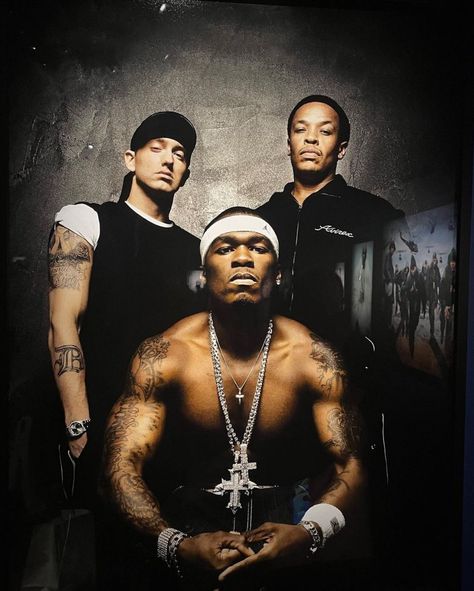 Eminem 50 Cent Dr Dre, Dr Dre Eminem, Eminem Dr Dre, 50 Cent And Eminem, Middle School Life, Eminem Rap, All Eyez On Me, Music Posters, 50 Cent