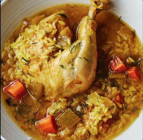 Chicken In A Pot, Ina Garten Chicken, Barefoot Contessa Recipes, Homemade Chicken Stock, Ina Garten Recipes, Orzo Recipes, Chicken Orzo, One Pot Chicken, Barefoot Contessa