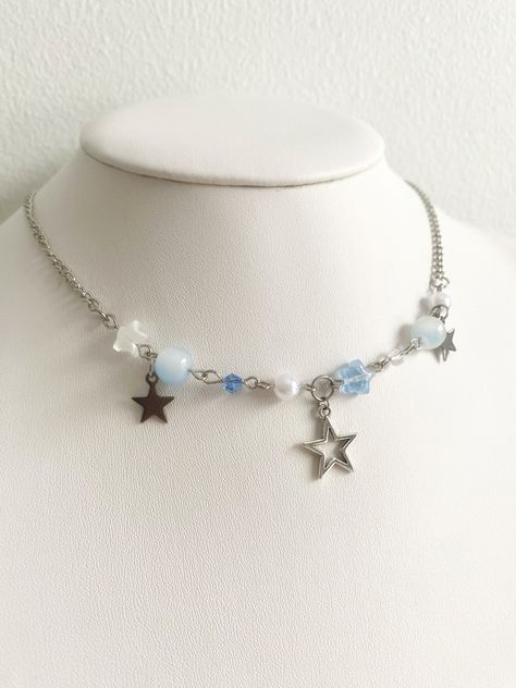 Cute Jewellery, Celestial Pendant, Y2k Star, Jewelry Cute, Beaded Accessories, Star Necklace, Minimalist Jewelry, Cute Jewelry, Charm Jewelry