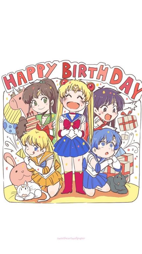 Sailor Moon Happy Birthday, Happy Birth, Sailor Moon, Vault Boy, Happy Birthday, Moon, Zelda Characters, Birthday, Anime