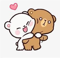 Bears Hugging Cartoon, Hugging Cartoon, Human And Demon, Bears Hugging, Kawaii Bears, Couple Bear, Hug Gif, Sweet Couple, Cute Kawaii