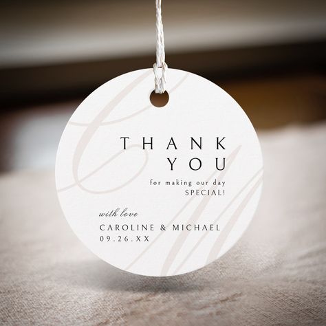 Make your wedding favors unforgettable with our exquisite collection of wedding favor tags. Add a personal touch to your special day with our customizable tags that will leave a lasting impression on your guests. Whether you're looking for classic elegance or modern charm, we have the perfect tags for you. #weddingfavors #favorstags #personalizedtags #weddingdetails #specialday #customization #elegantwedding #modernwedding #memorablegifts #weddingideas Elegant Souvenirs For Wedding, Thank You Tag Wedding, Wedding Favor Thank You Tags, Thank You Tags Wedding, Wedding Souvenir Tag, Thank You Wedding Favors, Wedding Tags Ideas, Thank You Tags For Favors, Wedding Souvenir Ideas