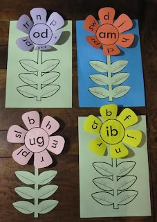 Cvc Word Craft, Blending Reading Activities, Blending Cvc Words, Letter Learning, Family Flowers, Cvc Word, Primary Teaching, Jolly Phonics, Phonics Words