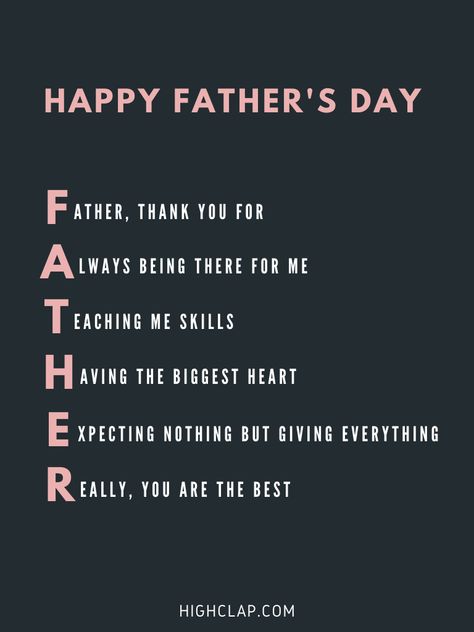 Short Poems For Dad On Father's Day From Daughter and Son What Does Father Stands For, Things To Say To Dad Father's Day, What To Say To Your Dad On Fathers Day, About Father Quotes, Father’s Day Card Ideas From Daughter, Fathers Day Best Quotes, Happy Father Day Qoute, Father And Son Poems, What To Write In A Father’s Day Card From Daughter