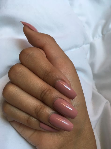 Cute Nails For Brown Skin, Nail Paint Colours For Dark Skin, Nail Extensions For Dusky Skin, Nail Paint Shades For Dark Skin, Black Skin Nail Art, Dark Blush Nails, Dark Skin Pink Nails, Dark Hands Nails, Dark Hands Nails Polish