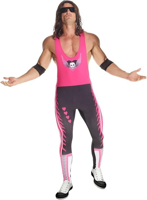 Amazon.com: Morph Bret The Hitman Hart Costume, Bret Hart Costume, WWE Costume Men, WWE Costume Adult Men, WWE Wrestler Costume L : Clothing, Shoes & Jewelry Wrestler Outfit, Wrestler Costume, Bret The Hitman Hart, Wwe Costumes, Wrestling Costumes, Rosie The Riveter Costume, Black Dress Halloween Costume, Wrestling Outfits, Hitman Hart