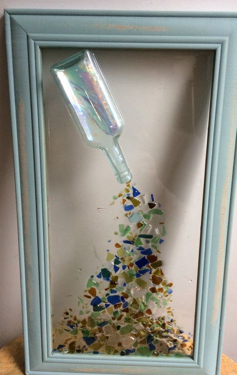 Seaglass window Seaglass Window, Seaglass Crafts, Sea Glass Window Art, Sea Glass Window, Sea Glass Diy, Broken Glass Crafts, Sea Glass Art Projects, Glass Art Design, Beach Glass Crafts