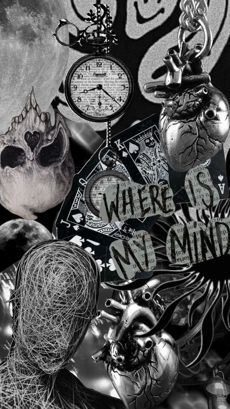 #blackandwhite #blackandwhiteaesthetic #aesthetic #depressionvibes #crazy #whereismymind #angsty Creepy Wallpapers Aesthetic, Philophobia Aesthetic Wallpaper, Goth Aesthetic Images, Crazy Wallpaper Aesthetic, Anime Collage Wallpaper Aesthetic, Skeleton Artwork, Grunge Posters, Goth Wallpaper, Gothic Wallpaper