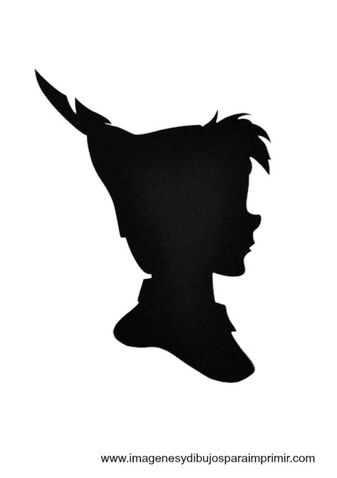 Printable+Disney+Silhouettes+Peter+Pan Peter Pan Pumpkin Carving, Peter Pan Pumpkin, Disney Pumpkins, Peter Pan Silhouette, Silhouette Printables, Disney Princess Silhouette, Silhouette Disney, Peter Pan Nursery, Carving Templates