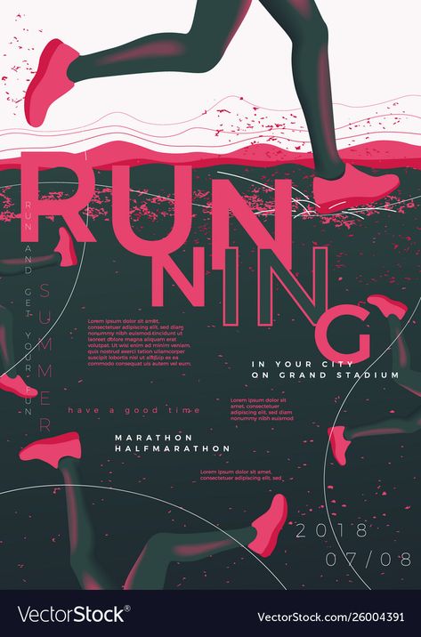 Running Poster, Marathon Posters, Running Illustration, Running Posters, Posters Conception Graphique, Poster Graphic Design, Groups Poster, Icons Website, Sport Poster Design