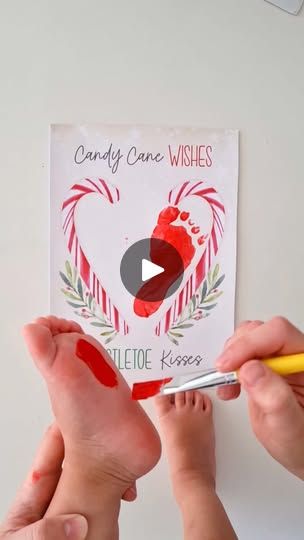 83K views · 217 reactions | Candy cane wishes 🍭 and mistletoe kisses 😘 DOWNLOAD & PRINT in an instant ❤️ Handprint & Footprint Art Made Easy 🙌🏼🎄 #printitoff #candycane #christmascrafts #christmasactivities #christmaskeepsake #christmasgiftideas #christmascards #kidschristmas #babychristmas #christmasactivitiesforkids #handprintart #footprintart #christmasprints #christmasdecorations #firstchristmas | Print.it.off Handprint + Footprint Art Made Easy Mistletoes Footprint, Mistletoes Footprint Craft, Footprint Heart, Footprint Craft, Kids Christmas Crafts, Mistletoe Kiss, Preschool Christmas Crafts, Footprint Art, Christmas Activities For Kids