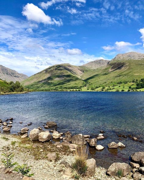 Country Living UK | on Instagram: “This week, we climbed Scafell Pike in the Lake District, the highest summit in the whole of England – the top of which is behind the middle…” Kingdom Landscape, Scafell Pike, Country Living Uk, Peaceful Easy Feeling, Physical Environment, Bodies Of Water, The Lake District, Landscape Projects, Lake District