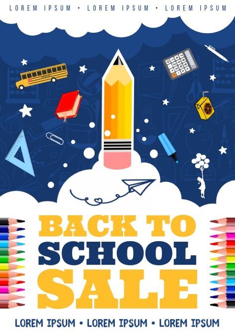 BACK TO SCHOOL POSTER Home School Planner, Back To School Poster, School Mood, Planner For Kids, School Flyer, Back To School Sale, Welcome Students, School Poster, Preschool Writing