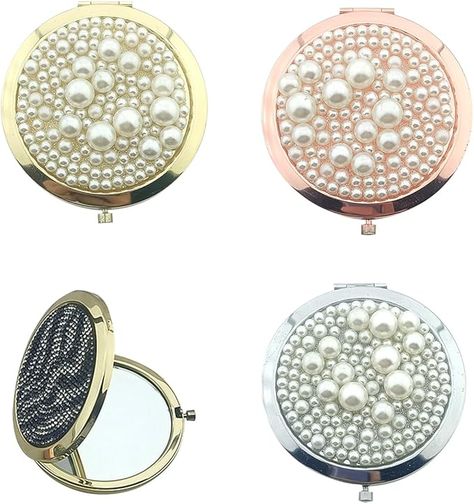 Traziewell Travel Mirror Magnifying Personalised Round Pearly Diamonds Compact Pocket Mirrors for Purse Handbag Personalised Gifts, JZ000225 : Amazon.co.uk: Beauty Pocket Mirrors, Travel Mirror, Pocket Mirror, Personalised Gifts, Purses And Handbags, Pear, Personalized Gifts, Diamonds, Purse