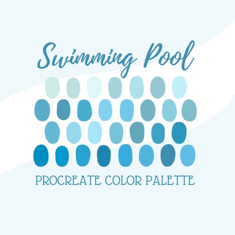 Procreate Color Palette, Pool Colors, Color Palate, Retro Rainbow, Downloads Folder, Colour Palettes, Good Notes, Color Swatches, The Challenge