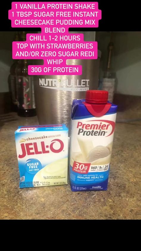 Protein Shakes With Jello Pudding, Protein Drink Pudding Recipe, Priemer Protien Shake Ice Cream, Cheesecake Protein Pudding, Protein Pudding With Protein Shake, Premier Protein Pudding Recipe, Premier Protein Ice Cream, Protein Pudding Recipe, Premier Protein Recipes