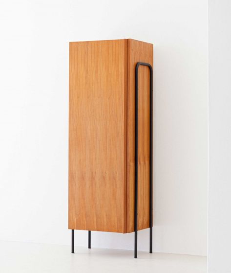 Mid Century Modern Wardrobe, Mid Century Modern Closet, Dresser Tall, Modern Armoire, Closet Units, Mid Century Modern Bookcase, Solid Wood Wardrobes, Black Mid Century Modern, Cabinet Inspiration