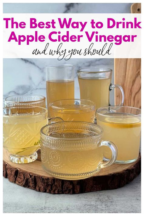 Unlock the secrets of apple cider vinegar's health-boosting potential. Find the best way to drink apple cider vinegar with our delicious drink recipes! From refreshing tonics to flavorful teas, find your favorite way to sip and savor the benefits of ACV, and why you would want to. #bestwaytodrinkapplecidervinegar #applecidervinegarhealthbenefits #howtodrinkapplecidervinegar #howtodrinkACV Benefit Of Apple Cider Vinegar, Best Way To Take Apple Cider Vinegar, Acv Tea Recipe, How To Drink Apple Cider Vinegar, When To Drink Apple Cider Vinegar, Uses For Apple Cider Vinegar, Acv Drink Recipe, Drinking Acv Benefits, Apple Cider Vinegar Drink Benefits