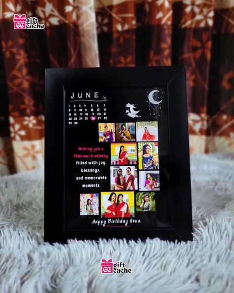 Customized Photo Frame Medium Size For Birthday. . . . . . . . . Customized birthday gift, customized anniversary gift, customizee photo frame, birthdaygift . . . #thegiftcache #customized #photoframe #reasonable #affordable #foryou #explorepage #customizedphotoframe #birthdaygift #annyversarygift Customised Birthday Gifts, Birthday Photo Frame, Custom Photo Frames, Photo Frame Gift, Frame Gift, Fabulous Birthday, Gift For Husband, Birthday Photo, Framed Gifts