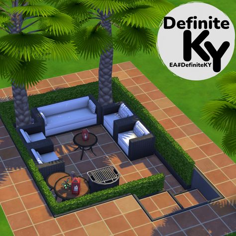 Sims Patio Ideas, Sims 4 One Story House Floor Plan, Sims 3 Builds, The Sims House Ideas, Sims 4 Home Ideas, Sims 4 Garden Ideas, The Sims 4 Building Ideas, Houses Sims 4, Sims 4 Build Ideas