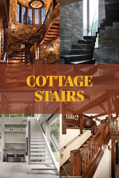 Cottage Stairs Interior Design Ideas Rustic Staircase Ideas, Home Stairs Design Interiors, Corner Staircase, Stairs Interior Design, Cottage Staircase, Cottage Stairs, Stairs Interior, Rustic Staircase, Stairs Design Interior