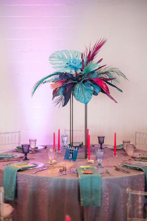 Funky Yet Formal Disco Wedding · Rock n Roll Bride Electric Love Wedding, Disco Party Color Palette, Guest Entertainment, Miami Aesthetic, Gala Decorations, Houston Clubs, Disco Wedding, Honeymoon Photos, Rock N Roll Bride