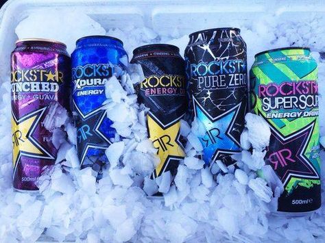 Rockstar Energy Drink!! Stop in today! Rockstar Drink, Rockstar Energy Drink, Rockstar Energy Drinks, Rockstar Energy, Zero Energy, Drink Aesthetic, Rockstar Aesthetic, Dark Energy, Trippy Wallpaper