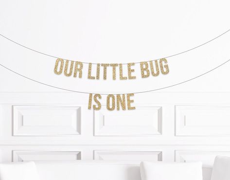 Our Little Love Bug Is Turning One, Ladybug First Birthday Party, Ladybug Birthday Decorations, Bug 1st Birthday, Ladybug First Birthday, 1st Birthday Decor, Tall Letters, First Birthday Girl, One Year Birthday