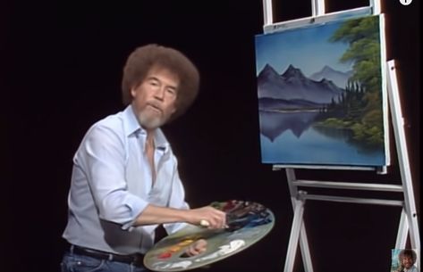 image Bob Ross Episodes, Joy Painting, Bob Ross Art, Bob Ross Paintings, The Joy Of Painting, Beautiful Oil Paintings, Printmaking Art, Painting Art Lesson, Bob Ross