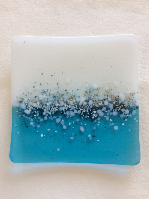 Glass Fusion Coaster Ideas, Fused Glass Coaster, Glass Slumping, Fused Glass Coasters, Splash Backs, Fused Glass Panel, Fused Glass Plates, Glass Fusion Ideas, Fused Glass Artwork