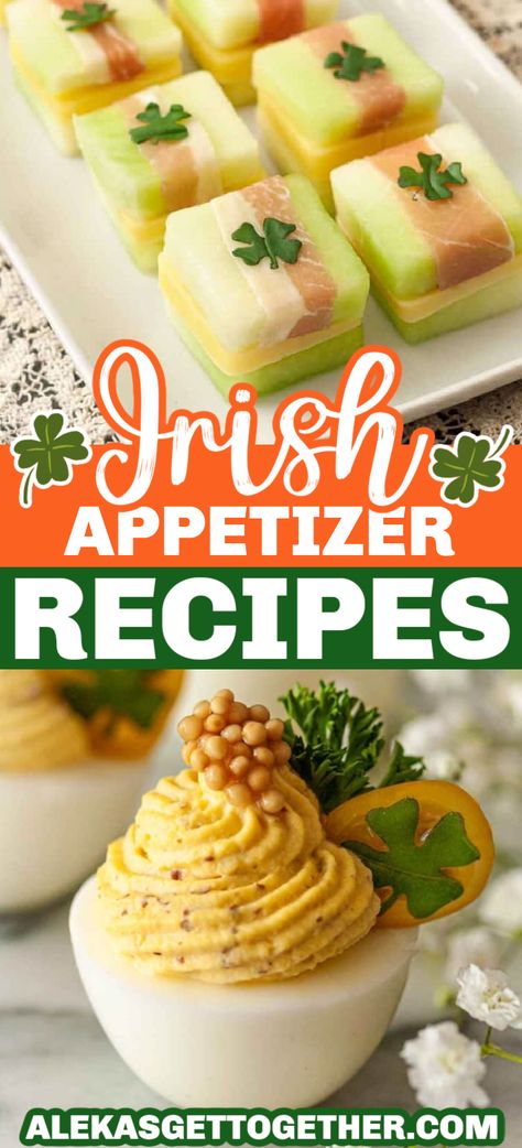 Irish Pub Food Appetizers, Irish Themed Appetizers, Irish Party Food Appetizers, St Patrick Recipes, Irish Appetizers Easy, St Pattys Day Party Food Ideas, Irish Party Food, Green Food Ideas, Irish Pub Food