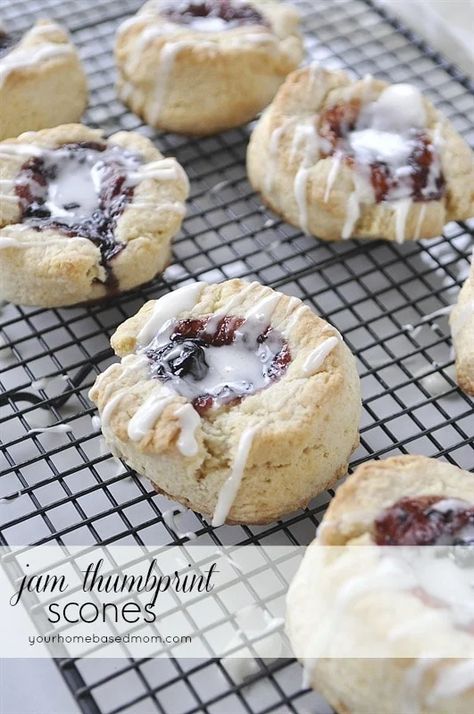 Jam Scones | Recipe Leigh Anne Wilkes | Thumbprint Scones Jam Scones, Honey Pork, Orange Scones, Scones Easy, Scones Recipe, Pastry Blender, Scone Recipe, Perfect Food, Brunch Recipes