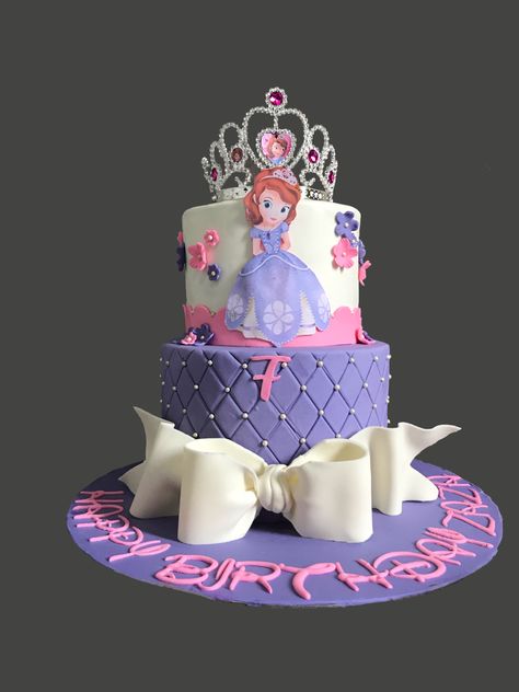 Cake Sophia Princess, Sophia The First Cake, Princess Sophia Cake, Princess Sofia Cake, Sophia Cake, Sofia The First Cake, Sofia Cake, Sofia Princess, Cake Designs For Kids