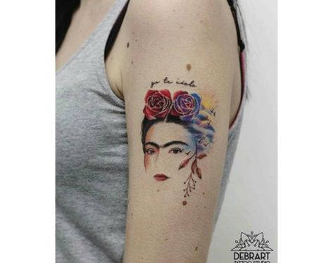 These 22 Frida Kahlo Tattoos Are Badass Pieces Of Art Frida Kahlo Tattoo, Kahlo Tattoo, Frida Tattoo, Frida Kahlo Tattoos, Tier Tattoo, Gorgeous Tattoos, Bad Tattoos, Popular Tattoos, Creative Tattoos