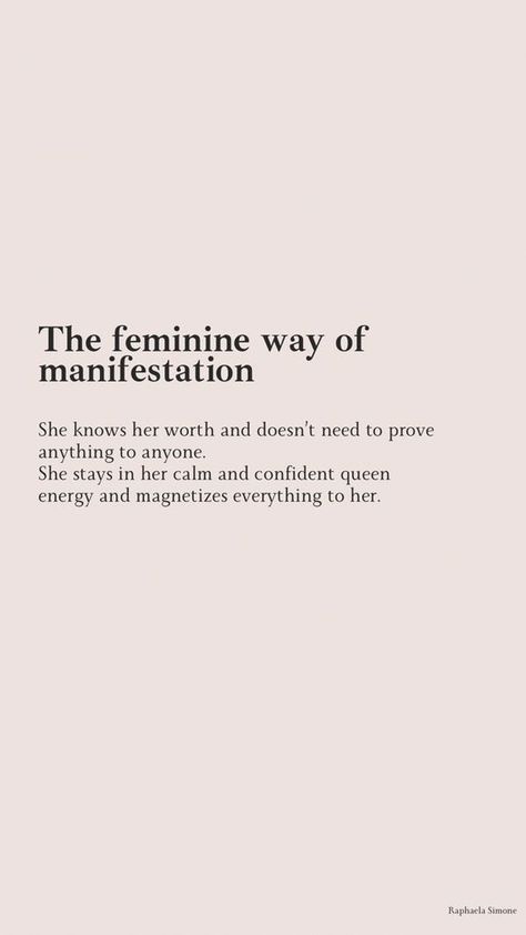 How to manifest your dreams with your feminine energy? #Manifestation #FeminineEnergy #Visionboard2024 Feminine Quotes Wallpaper, Version Board, Feminine Quotes, Divine Feminine Spirituality, Energy Quotes, Vision Board Affirmations, Self Love Affirmations, Positive Self Affirmations, Love Affirmations